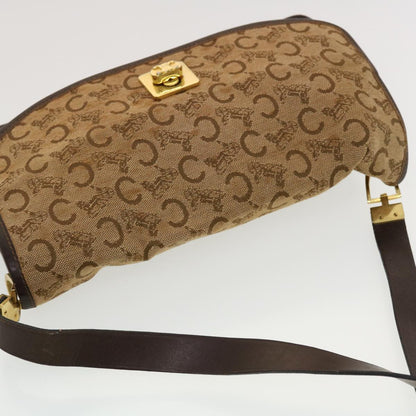 Celine C Macadam Canvas Clutch Shoulder Bag 2Set Beige Navy  bs5756