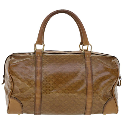 Celine Macadam Canvas Boston Bag Coated Canvas Brown  bs6013