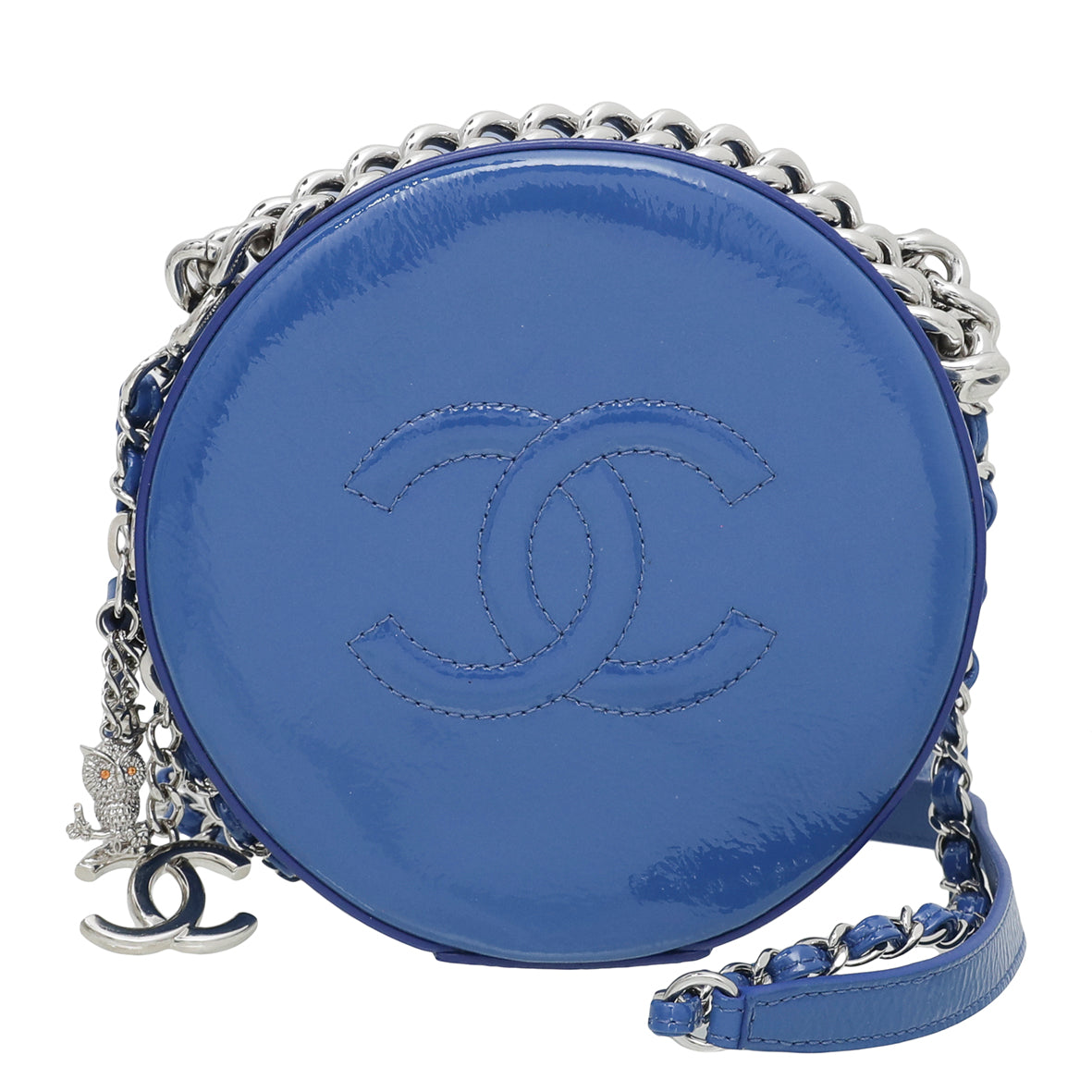 Chanel Blue CC Round As Earth Bag