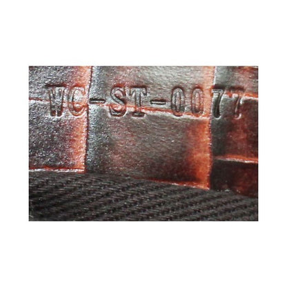 Celine Cã¨Line Vintage Brown Leather Embossed Bag