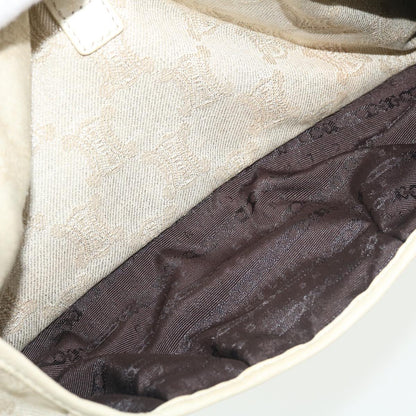 Celine Macadam Canvas Shoulder Bag Beige  fm1927