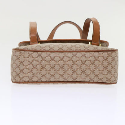 Celine Macadam Canvas Shoulder Bag Beige  fm2486