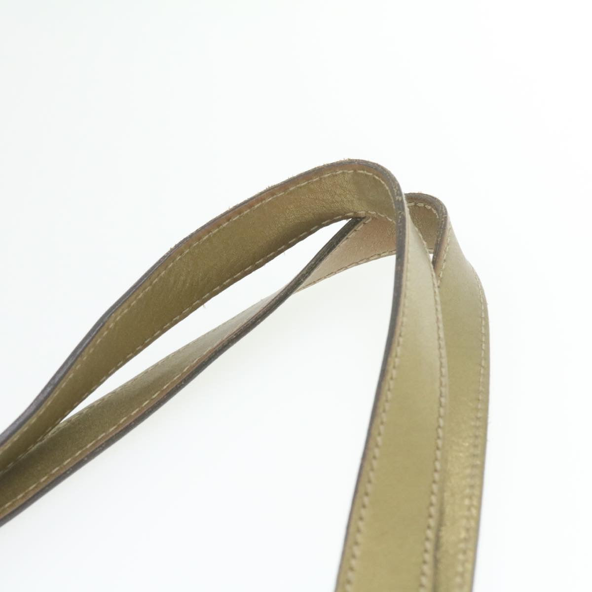 GUCCI Sherry Line GG Canvas Tote Bag Canvas Beige Gold Brown 139260  am626g