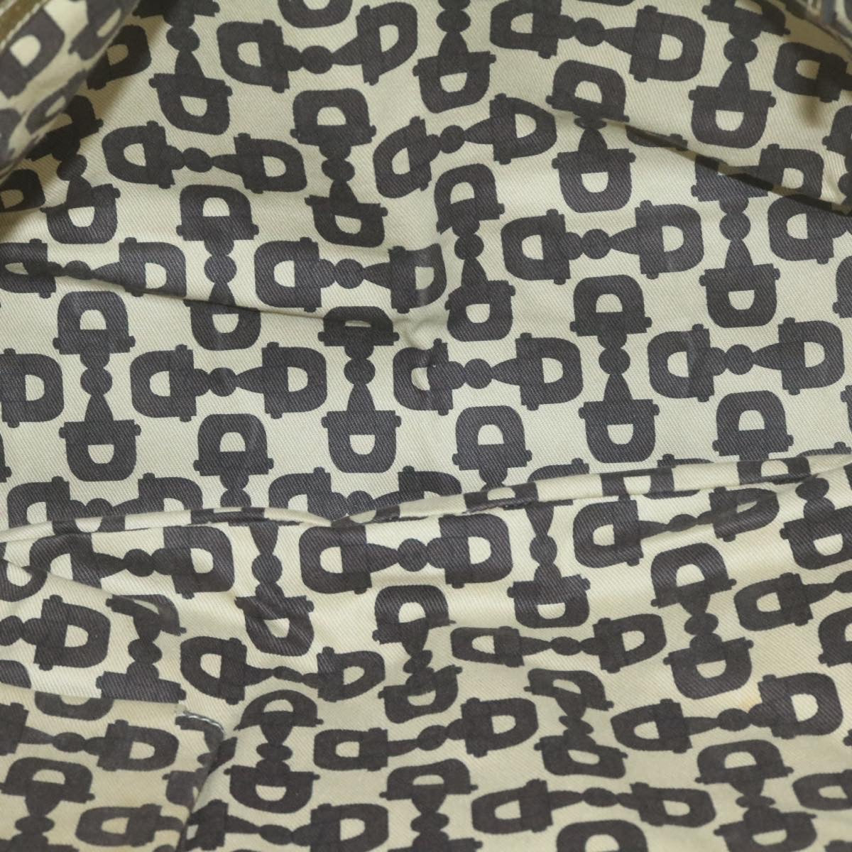 GUCCI Sherry Line GG Canvas Tote Bag Canvas Beige Gold Brown 139260  am626g