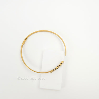 Christian Dior J'adior Choker Necklace Antique Gold Metal