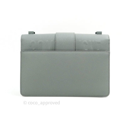 Christian Dior Grained Calfskin Montaigne Flap 30 Ultramatte Gray