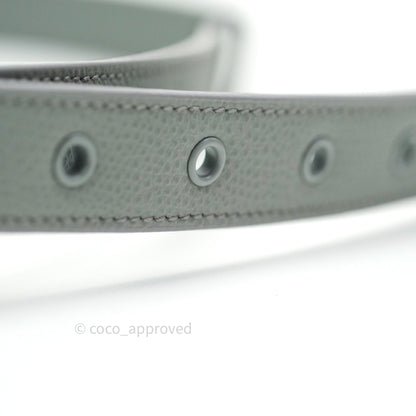 Christian Dior Grained Calfskin Montaigne Flap 30 Ultramatte Gray