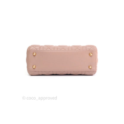 Christian Dior Lambskin My ABCDior Lady Dior Dark Beige Gold Hardware