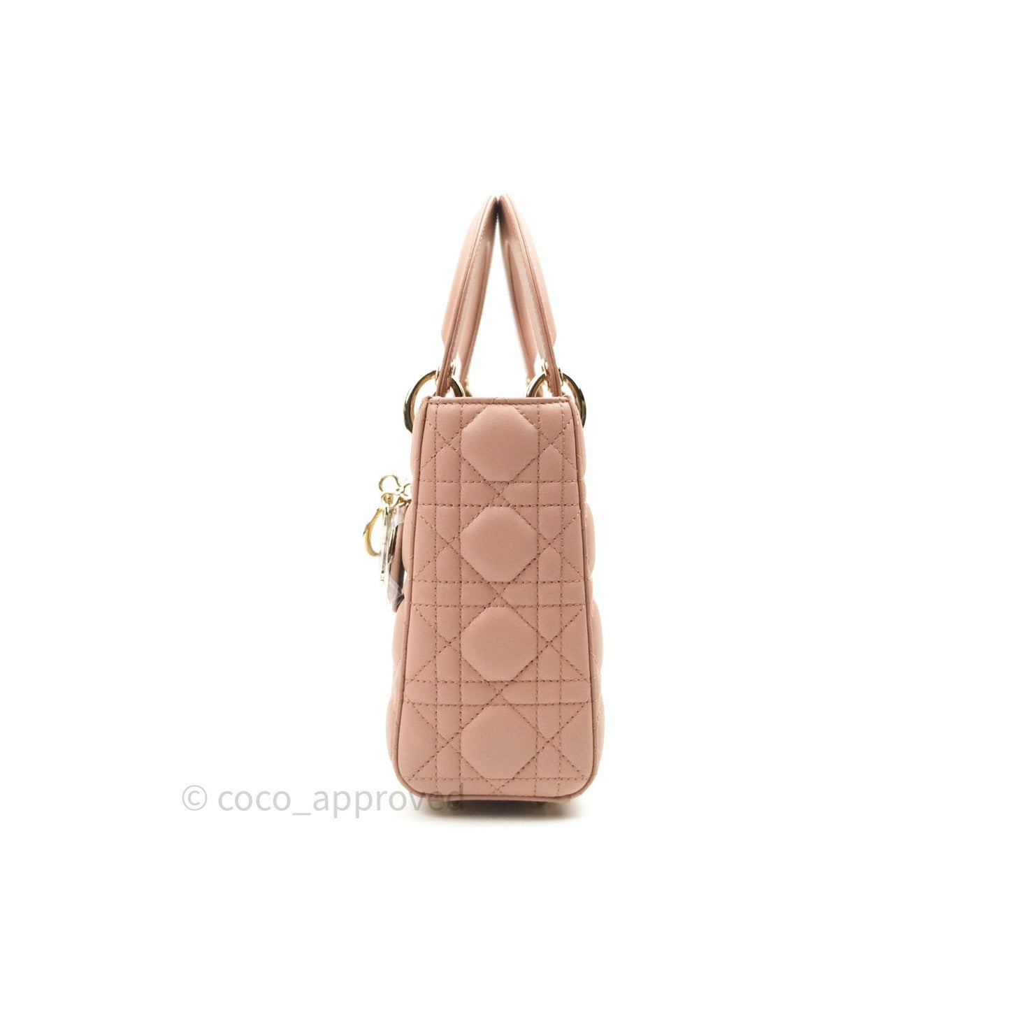 Christian Dior Lambskin My ABCDior Lady Dior Fard Gold Hardware