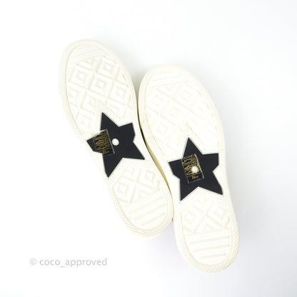 Christian Dior Walk’n’Dior Gray Cannage Embroidered Metallic Cotton