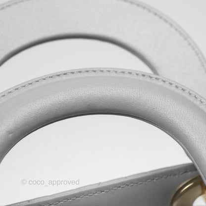 Christian Dior Cannage Mini Lady Dior Grey Gold Hardware