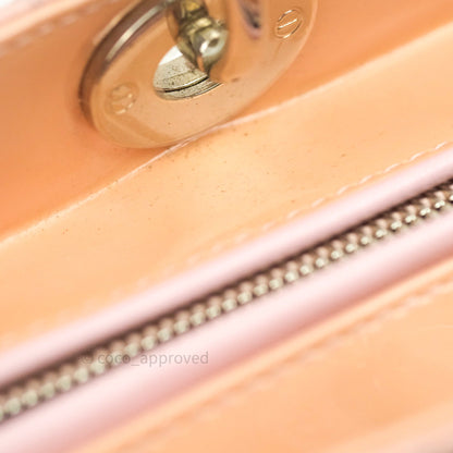 Christian Dior Patent Cannage Large Lady Dior Light Pink