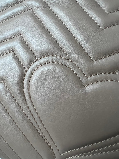 Gucci GG Dusty Pink Marmont Medium Shoulder Bag