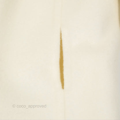 Christian Dior Mid-Length Belted Coat Ivory Size 34
