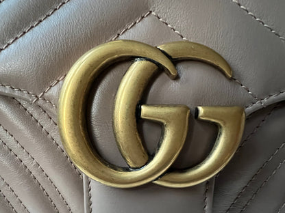 Gucci GG Dusty Pink Marmont Small Shoulder Bag (RRP £1800)