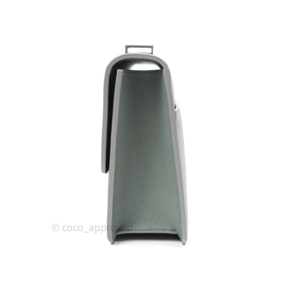 Christian Dior Grained Calfskin Montaigne Flap 30 Ultramatte Gray