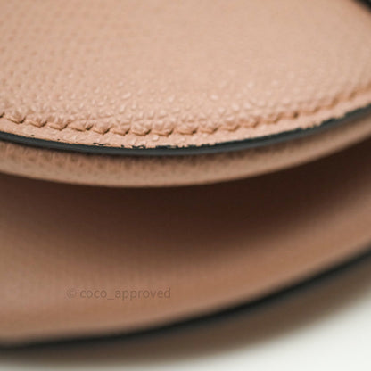 Dior Saddle Medium Beige Grained Calfskin Gold Hardware with Dior Strap