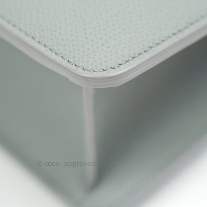 Christian Dior Grained Calfskin Montaigne Flap 30 Ultramatte Gray