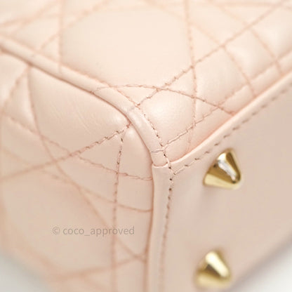 Christian Dior Lambskin My ABCDior Lady Dior Pink Gold Hardware