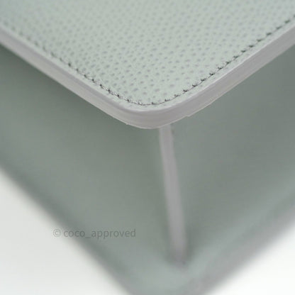 Christian Dior Grained Calfskin Montaigne Flap 30 Ultramatte Gray