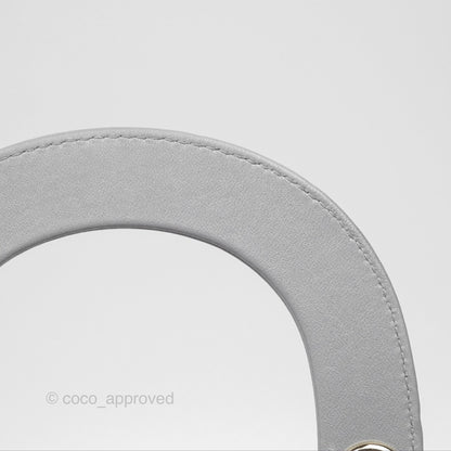 Christian Dior Cannage Mini Lady Dior Grey Gold Hardware
