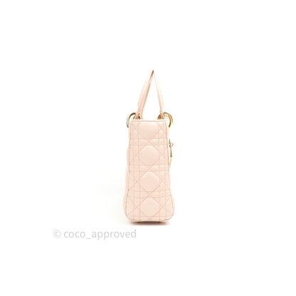 Christian Dior Lambskin My ABCDior Lady Dior Pink Gold Hardware