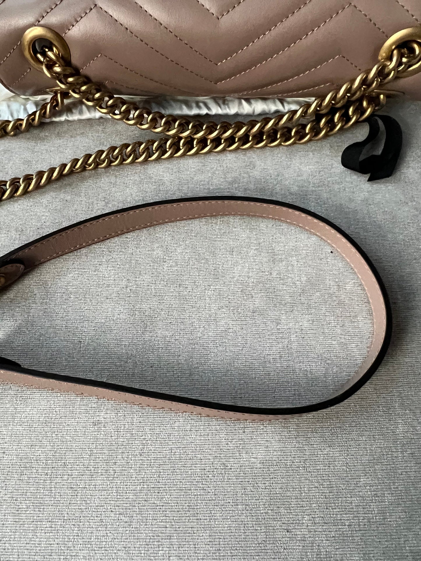 Gucci GG Dusty Pink Marmont Small Shoulder Bag (RRP £1800)