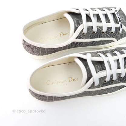 Christian Dior Walk’n’Dior Gray Cannage Embroidered Metallic Cotton