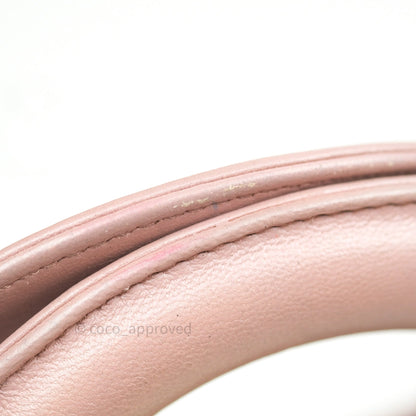 Christian Dior Calfskin Cannage Mini Lady Dior Pink