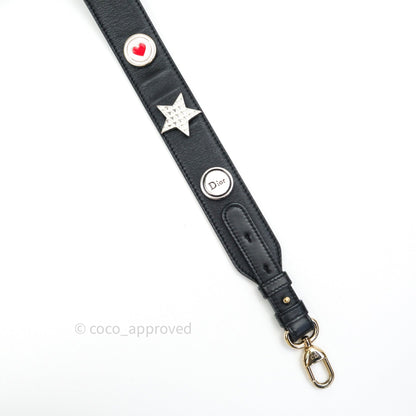 Christian Dior Lambskin My ABCDior Lady Dior Black Gold Hardware