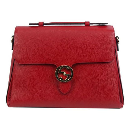 (WMNS) Gucci Double G Buckle Leather Messenger Bag Chain Large Red HandBag 510306-CAO0G-6420