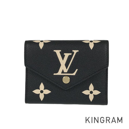 LOUIS VUITTON Monogram Empreinte Portefeiulle Victorine By color Tri-fold wallet