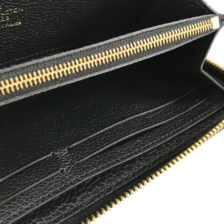 LOUIS VUITTON Monogram Empreinte Portefeuille Clemence M60171 Long wallet Round zipper