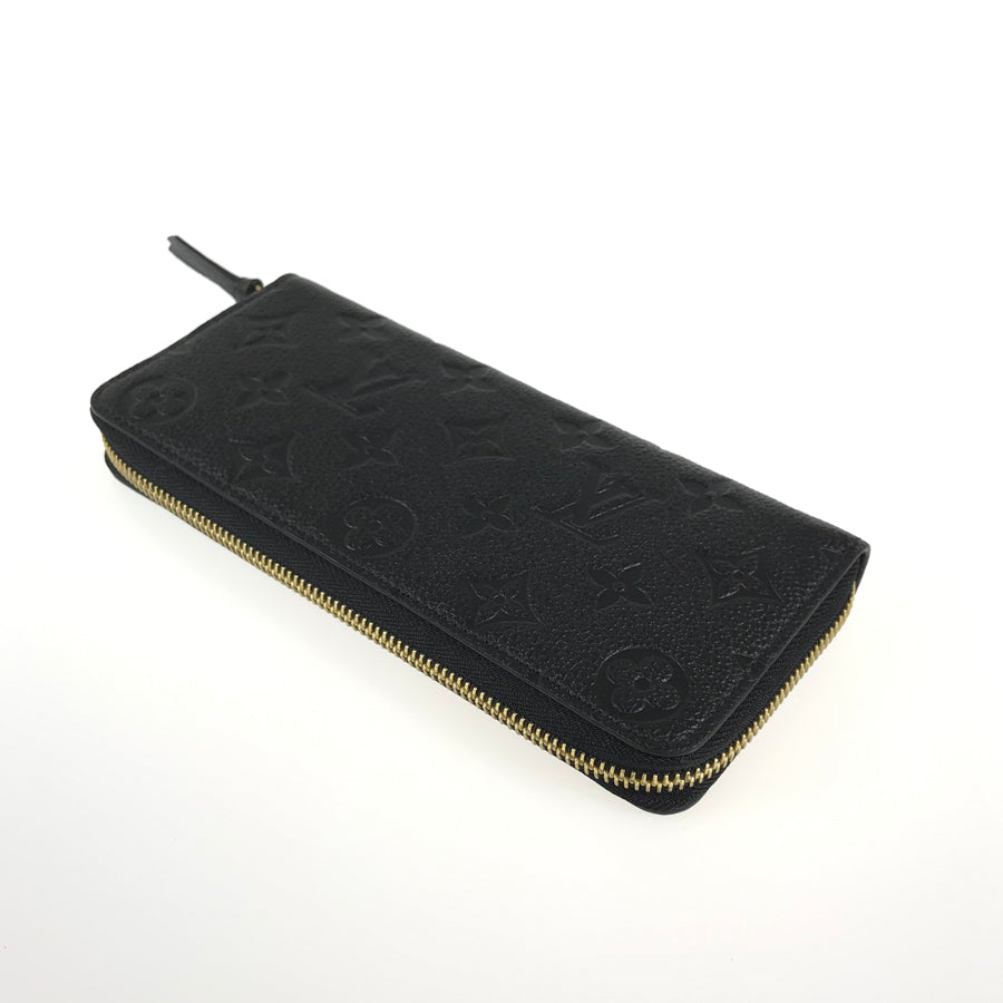 LOUIS VUITTON Monogram Empreinte Portefeuille Clemence M60171 Long wallet Round zipper