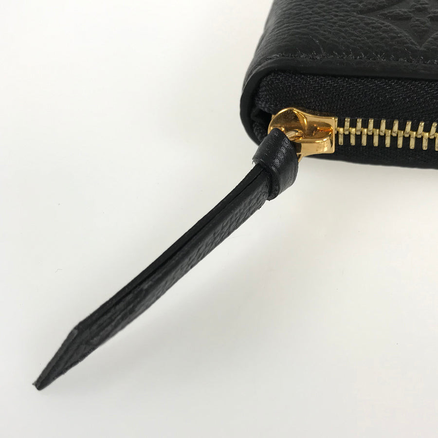LOUIS VUITTON Monogram Empreinte Portefeuille Clemence M60171 Long wallet Round zipper