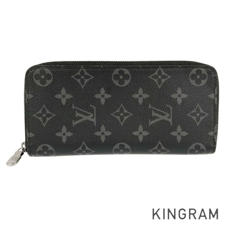 LOUIS VUITTON Monogram Eclipse Zippy Wallet Vertical M62295 Long wallet Round zipper