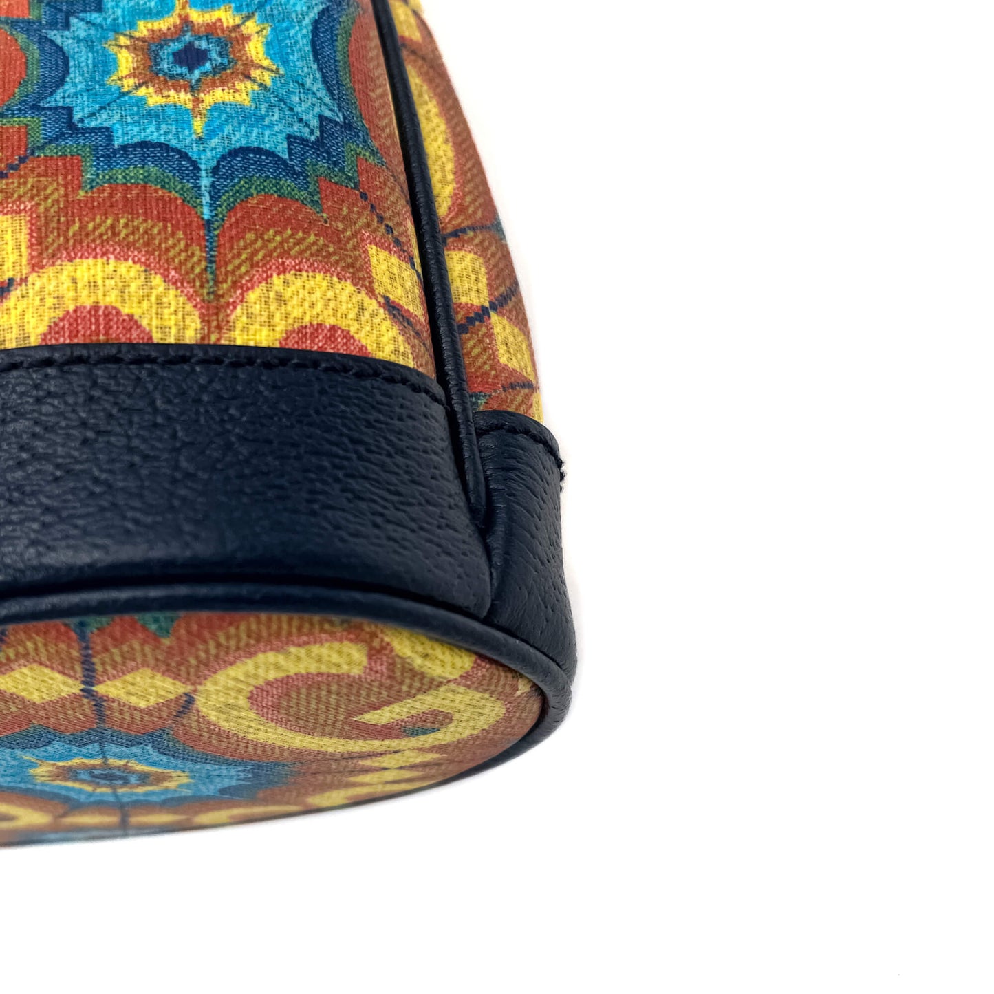 Gucci Kaleidoscope 100 Leather Canvas Bucket Bag