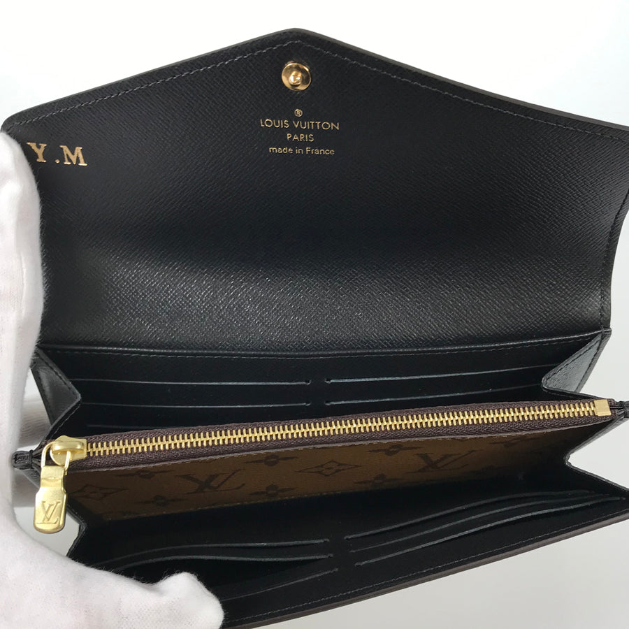 LOUIS VUITTON Monogram Giant Reverse Portefeiulle Sarah M80726 Long wallet Folding cover lid