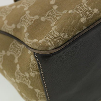 Celine Paris Macadam Canvas Hand Bag Brown  ti813