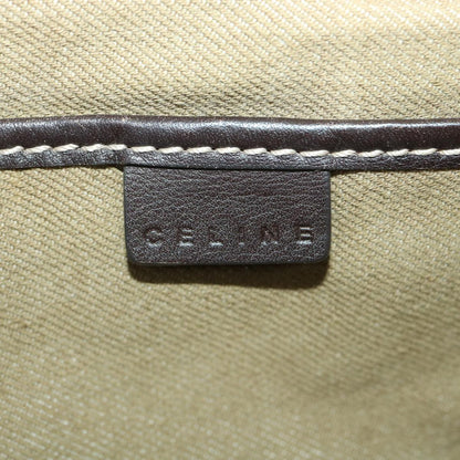 Celine Paris Macadam Canvas Hand Bag Brown  ti813