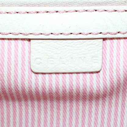 Celine C Macadam Canvas Hand Bag Leather Pink  yb138