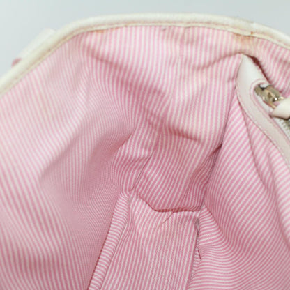 Celine C Macadam Canvas Hand Bag Leather Pink  yb138