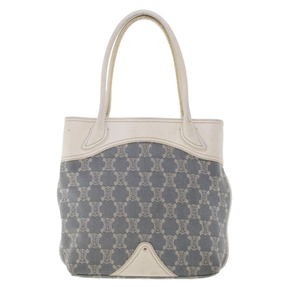 Celine Paris Macadam Canvas Tote Bag Blue  yk7968